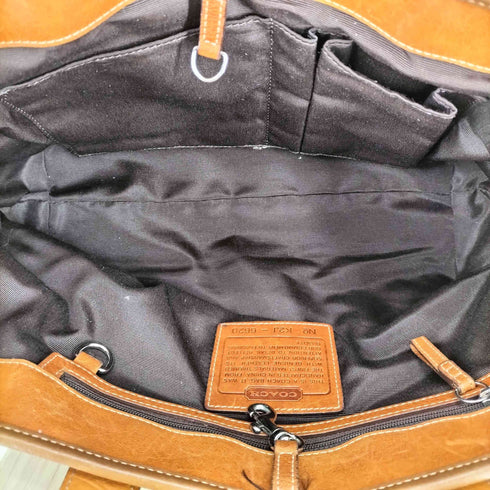 コーチ COACH シグネチャー レザー切替ショルダーバッグ レディース
